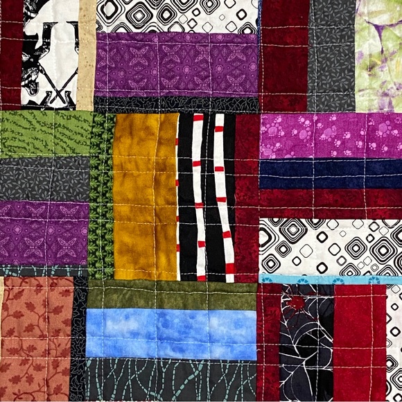 Handmade Handcrafted Baby Quilted Small Blanket Multicolored Yellow Owl - Picture 6 of 6